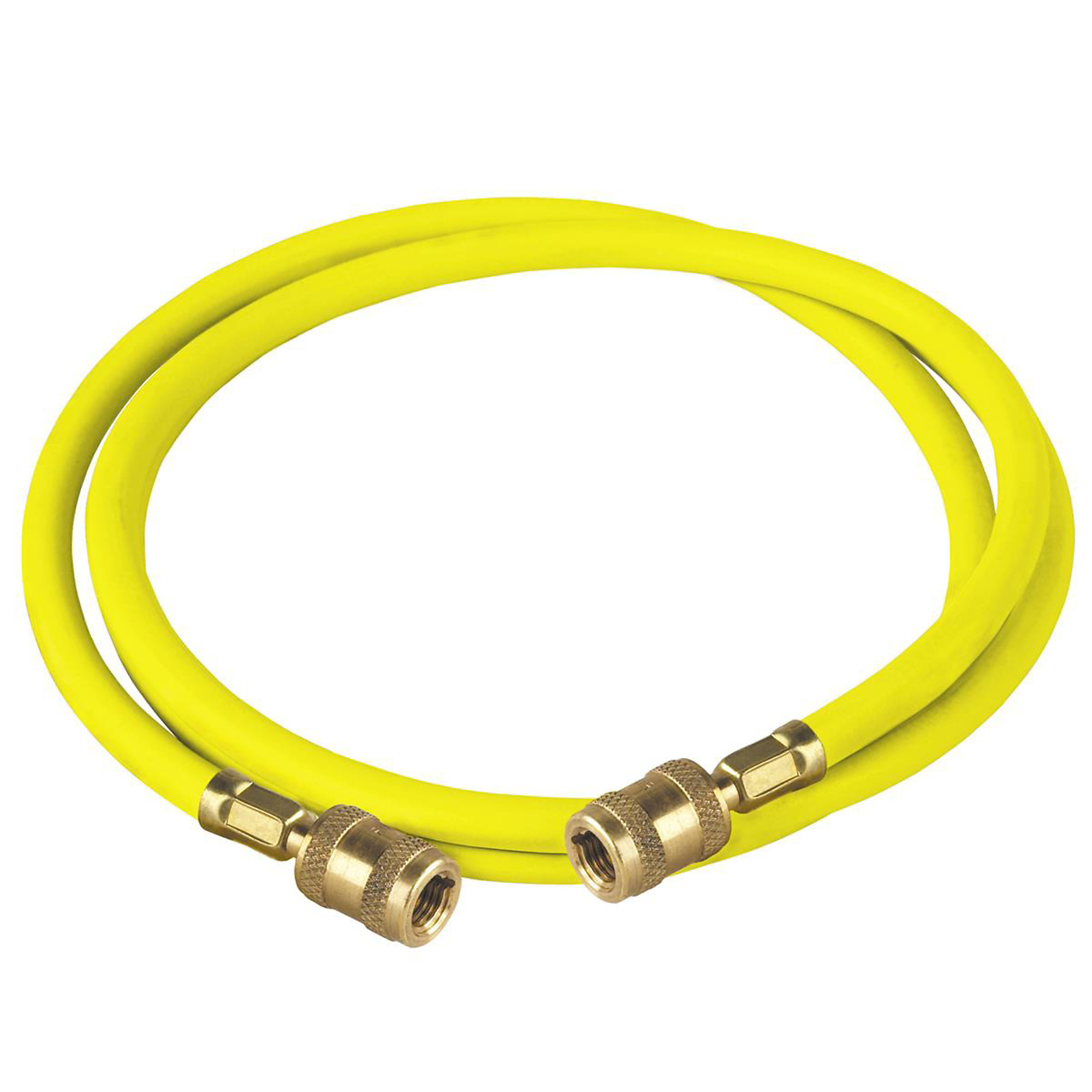 Robinair R134a Hose — 96in., Yellow, 1/2in. ACME Fittings, Model# ROB61096
